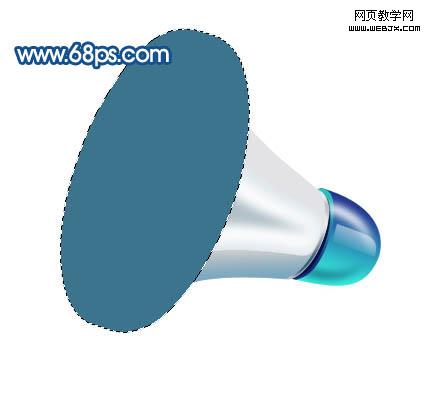 photoshop绘制矢量风格的小喇叭图标_皮皮网 photoshop绘制矢量风格的小喇叭图标