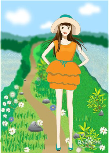 Illustrator绘制唯美人物插画 三联教程